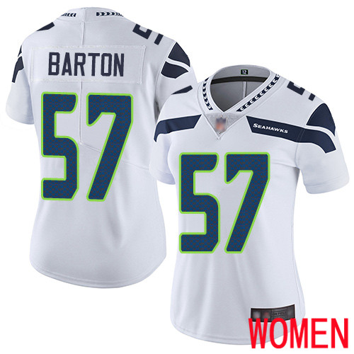 Seattle Seahawks Limited White Women Cody Barton Road Jersey NFL Football #57 Vapor Untouchable->women nfl jersey->Women Jersey